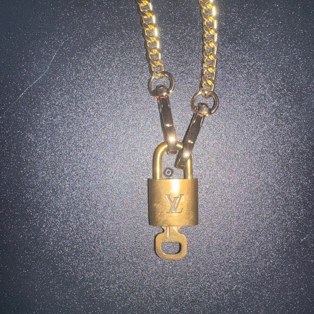 Louis Vuitton Gold Chain Padlock 🔒 and 🔑 #319